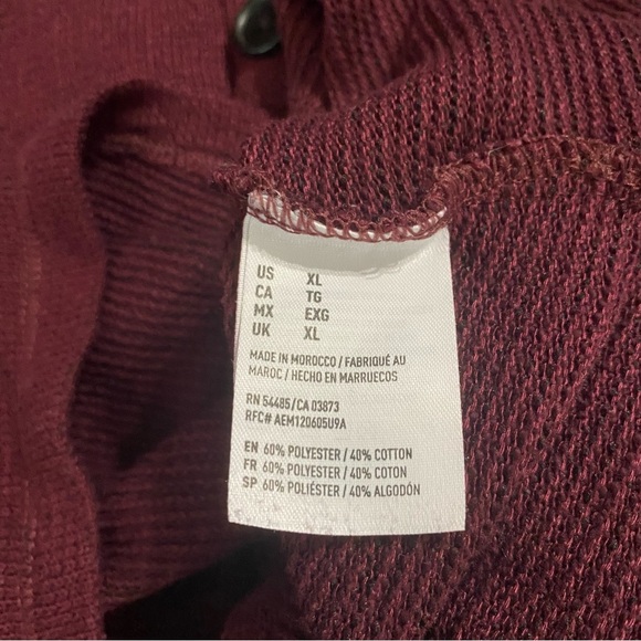 American Eagle Purple V Neck Boyfriend Cardigan Sweater - Picture 5 of 5